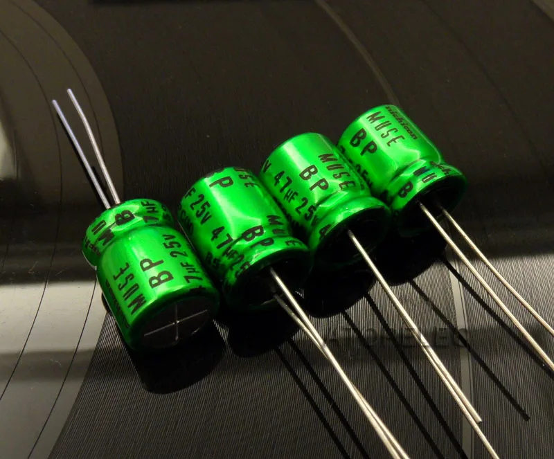 2PCS NICHICON 470uF//25V MUSE BP Non-Polarized Audio Electrolytic Capacitor