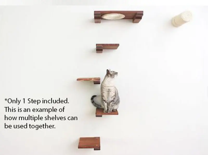 Настенный кошачий шаговый гамак кошка дерево скалолазание шаг игровой дом