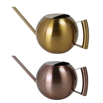 

1000ml Stainless Steel Watering Can Garden Flower Plants Long Mouth Sprinkling Pot Tool