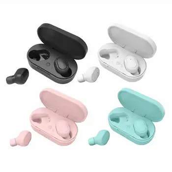 

A6S TWS Bluetooth 5.0 Earphones Stereo Handsfree In-Ear Headset with Microphone 12h Long Battery Life Three Times Charging