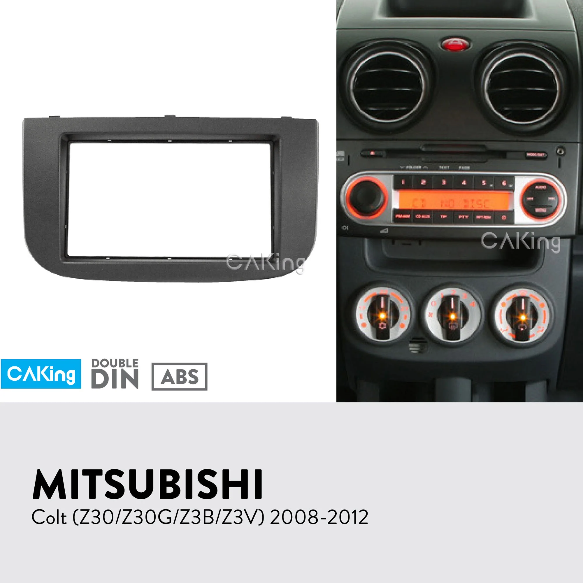 Car Fascia Radio Panel For Mitsubishi Colt (z30/z30g/z3b/z3v) 2008-2012 Kit Install Facia Plate Adapter Cover Console - Fascias - AliExpress