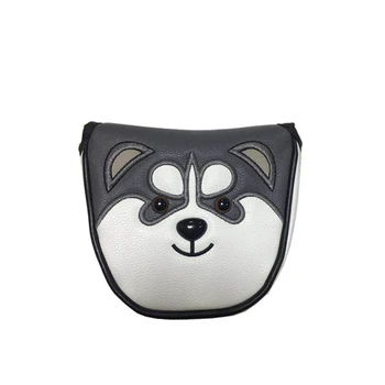 

Semicircle Waterproof Durable Club Protector Lovely Putter Headcover Golf Accessory Mallet PU Leather Animal Pattern Dustproof