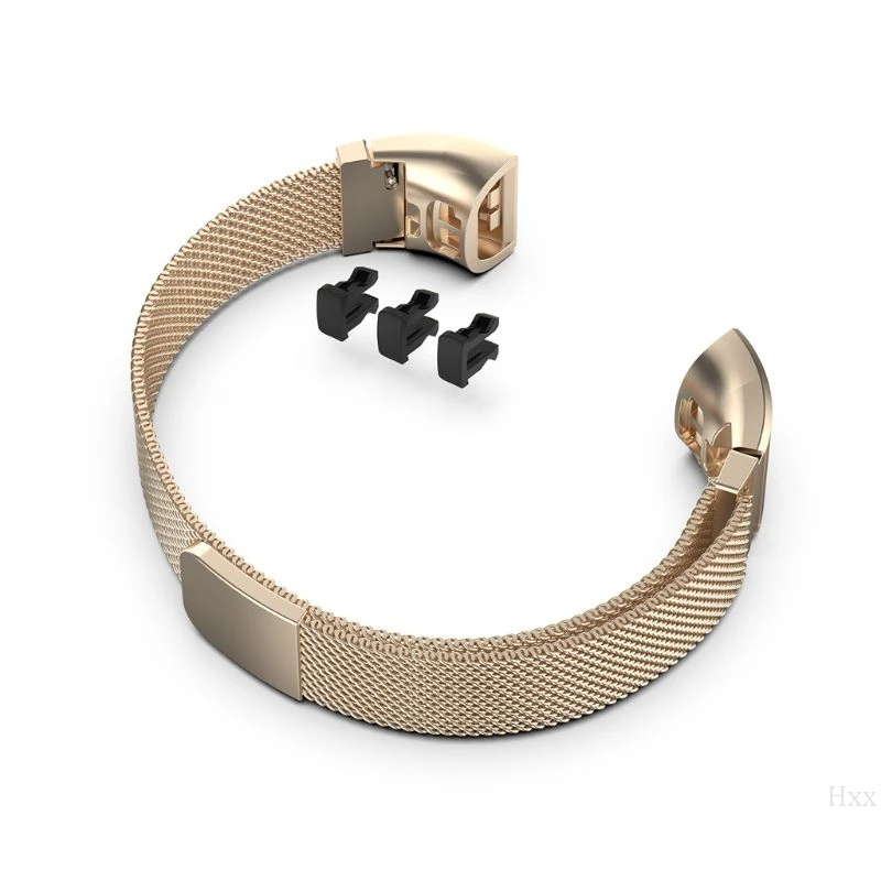 Магнитный сменный ремешок для часов из нержавеющей стали для huawei Honor Band 3/Band3 Pro TER-B09 TER-B29 браслет - Цвет: GD