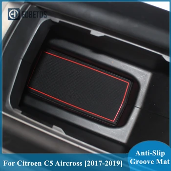 

For Citroen C5 Aircross Accessories Rubber Mat Door Mat Interior Anti-Slip Cup Pad Gate Slot Pad Decoration 2017 2018 2019