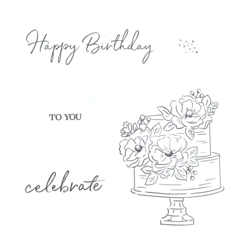 

2019 3D DIY New Metal Cutting Dies and In Scrapbooking For Paper Making Cake Birthday Embossing Frame Card Clear Stamps Set