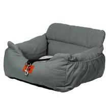 Автомобильное сиденье-бустер для питомца, Съемное Сиденье для безопасности питомца, автомобильное сиденье для путешествий на открытом воздухе, корзина с сумкой для хранения и пряжкой безопасности