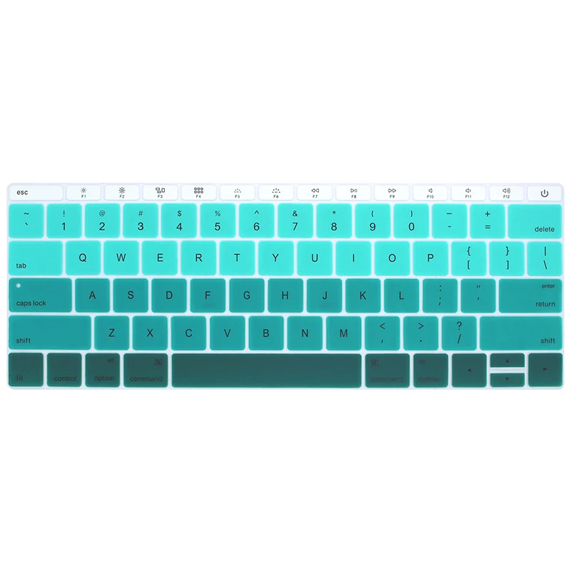 Радужная накладка на клавиатуру HRH Ombre силиконовый чехол для Macbook New Pro 13 дюймов A1708