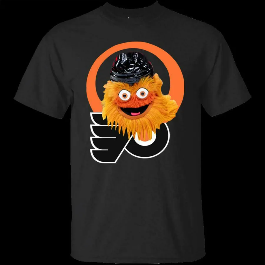 Голова талисмана Gritty The Flyers черная футболка для мужчин и женщин S 6Xl Спортивная