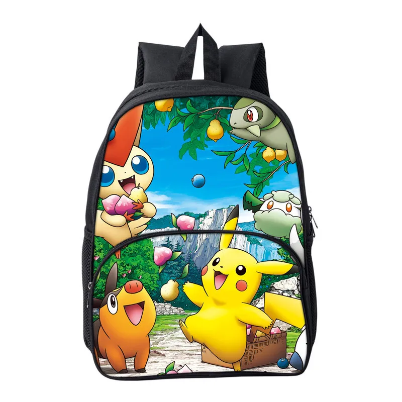 Аниме сумка Mochila рюкзак Pokemon дети для подростков мультфильм девочка дети обратно школьные сумки ноутбук рюкзак Пикачу - Цвет: 2