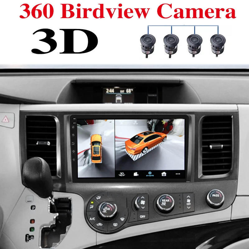 

Автомобильный мультимедийный GPS-навигатор для TOYOTA Sienna XL30 2011 ~ 2020, навигатор, встроенный CarPlay 360 BirdView 3D