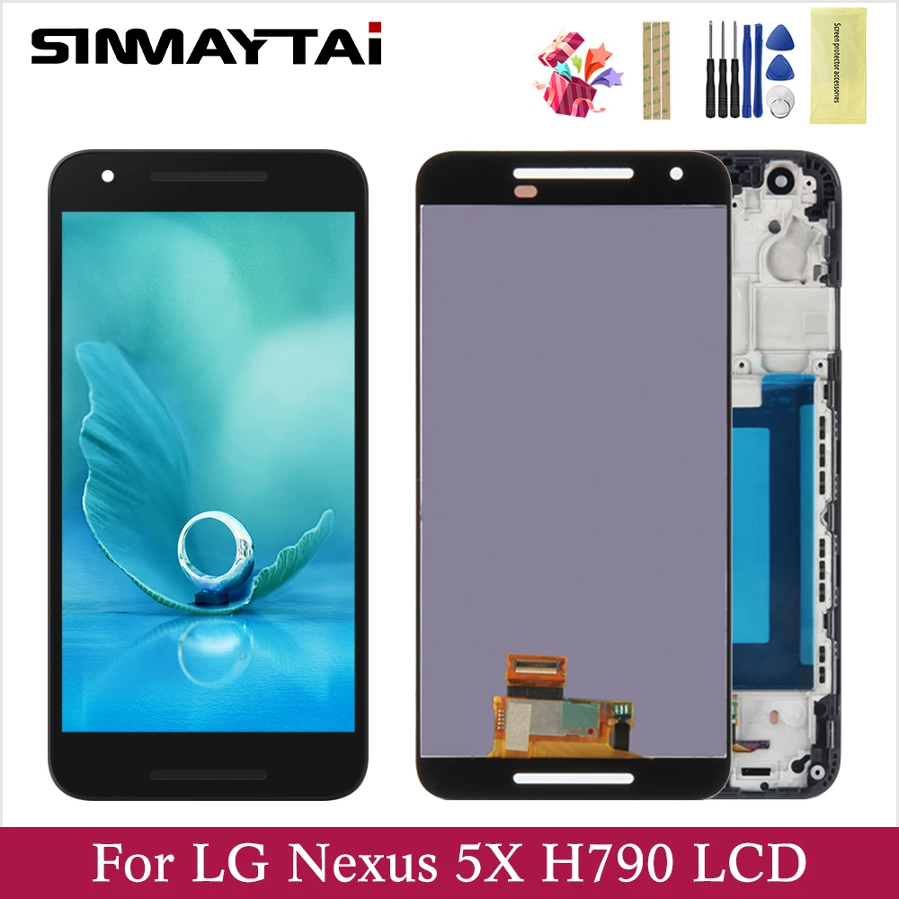 100% протестированный ЖК-экран 5 2 дюйма для LG Nexus 5X + дигитайзер сенсорной панели в