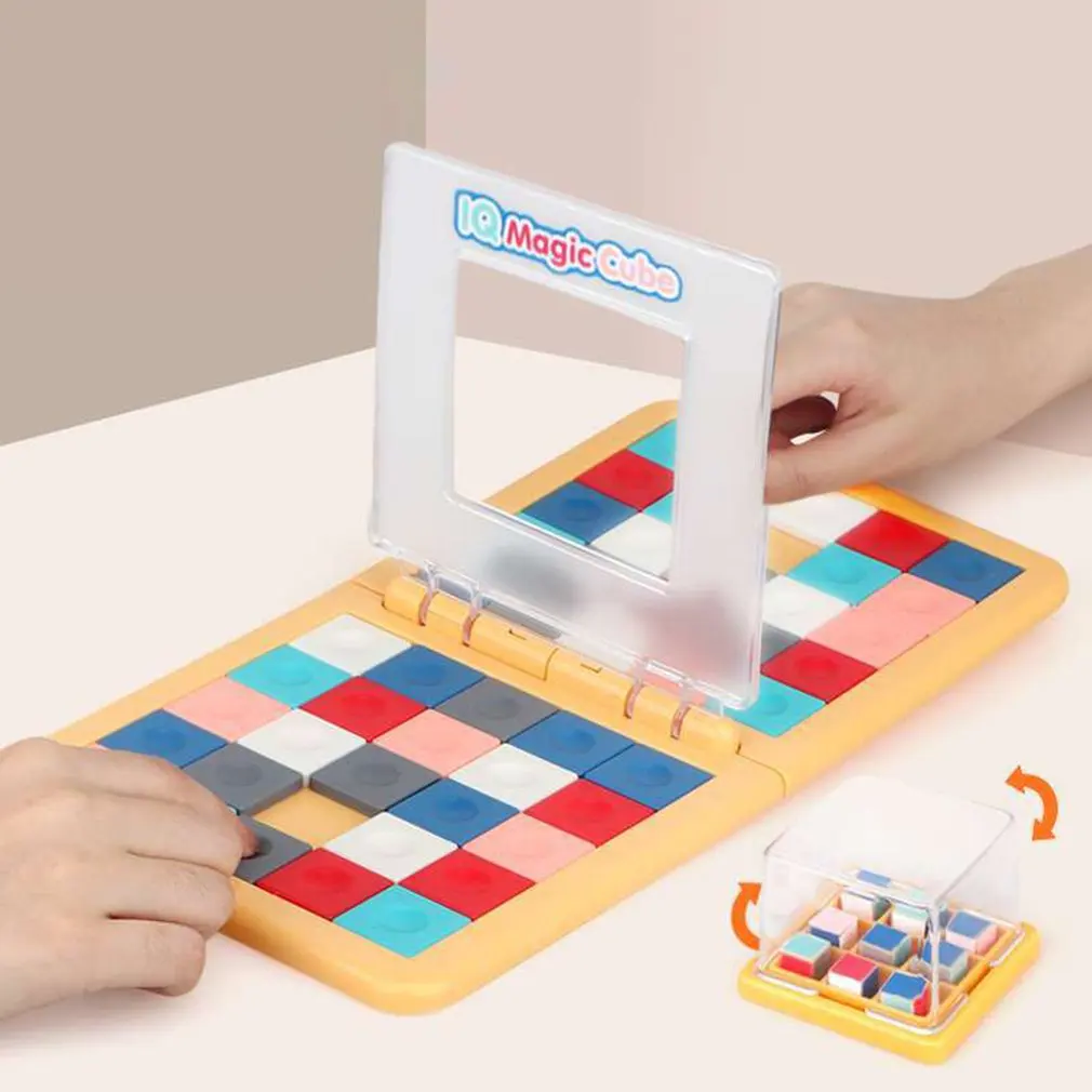 Puzzle Cube 3D Puzzle Race Cube Board Game Kids Adults Education Toy Parent-Child Double Speed Game Toy