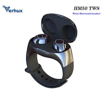 

HM50 Wrist TWS Graphene Earphone bluetooth 5.0 Wireless Stereo in-Ear Headset Portable Binaural Handsfree PK HBQ G02 i7s i9s X8