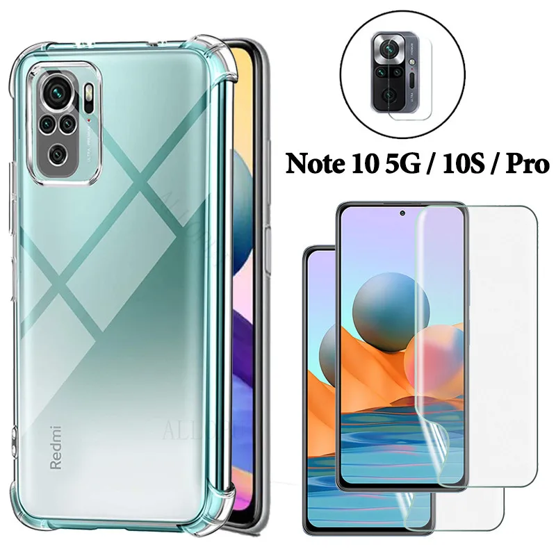 Redmi Note 10 5G , Custodia Redmi Note 10 5G Idrogel Pellicola 10 S Xiaomi Redmi Note 10 Pro Cover Antiurto Redmi Note 10S Cover