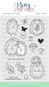 

Hedgehog Metal cutting dies and Clear Stamps Transparent Silicone Seal for DIY scrapbooking photo album Decorative