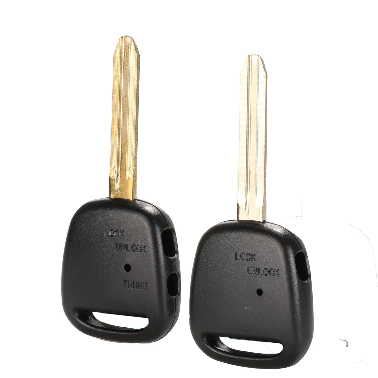 

jingyuqin 1/2 Side Button Car Remote Key Shell For TOYOTA Carina Estima Harrier Previa Corolla Celica Key Case Uncut TOY43 Blade