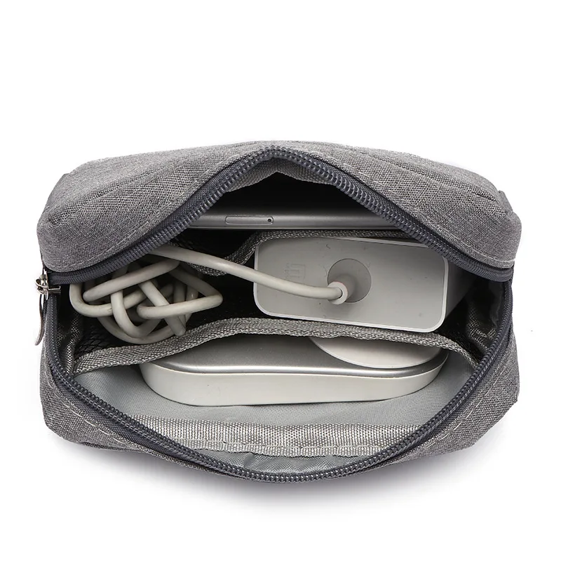 Digital Portable Organizer Case for Headphones Travel Closet Storage Bag Zipper Accessories Charger Data Cable USB Bag 2