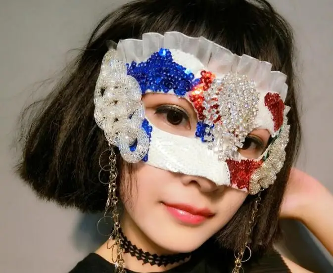 Venice Premium Sequins Beautiful Mask Prom Princess Masquerade Party Halloween | Дом и сад