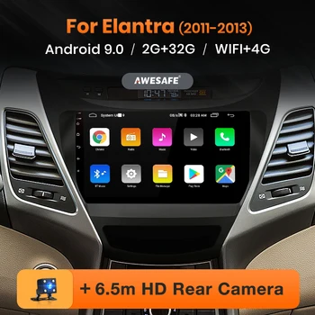 

AWESAFE PX9 for Hyundai Elantra 2011-2013 Car Radio Multimedia video player GPS No 2 din Android 9.0 2GB+32GB