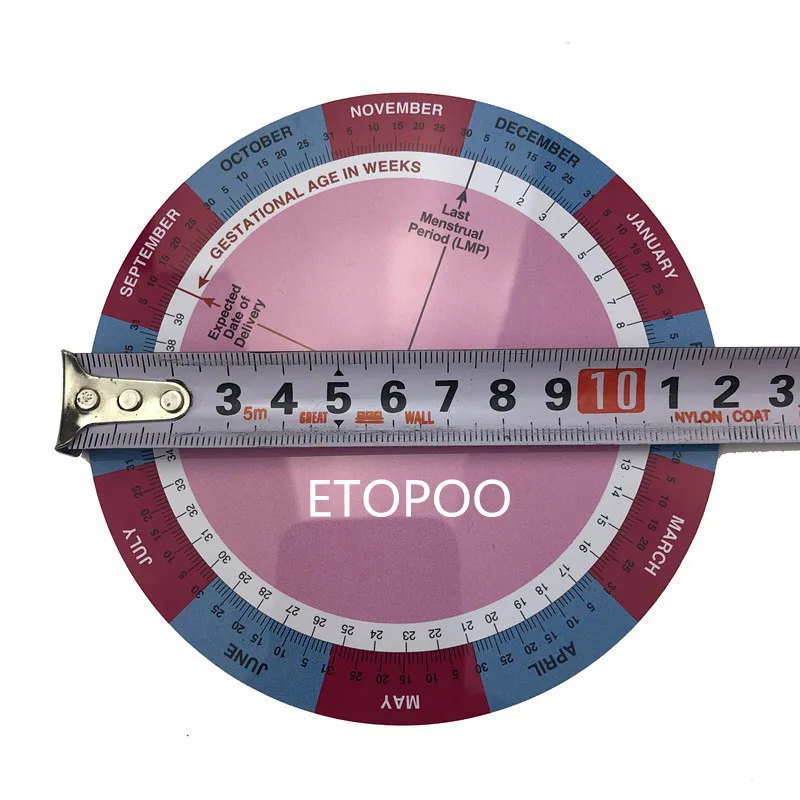 Gestation Calculator Wheel for Pregnancy Expected Date of Birth