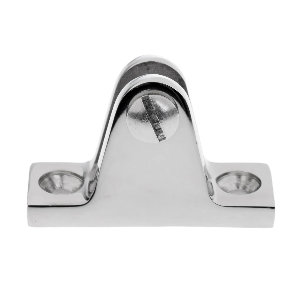 1 Pcs Polished Silver Marine Boat Deck Hinge Mount For Bimini Top Stainless Steel Fitting Hardware