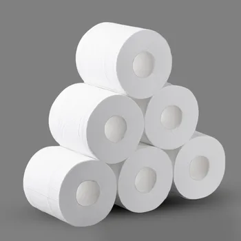 

10 Rolls Native Virgin wood pulp Toilet Paper Bulk Rolls Tissue Bathroom Household White Soft Comfortable Sanitary Toilet Tissue