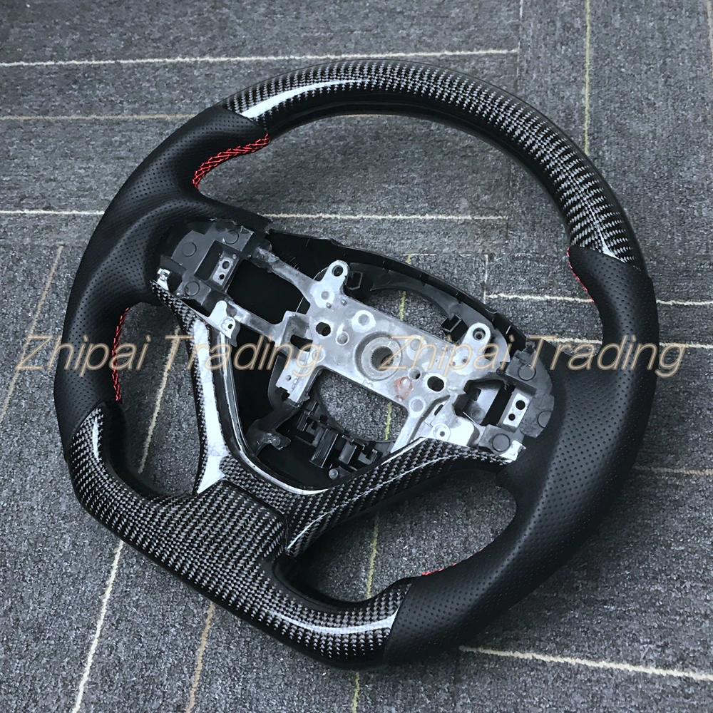Carbon fiber steering wheel For Honda Jade civic 9 Assembly With Perforated leather customized LED Alcantarar | Автомобили и