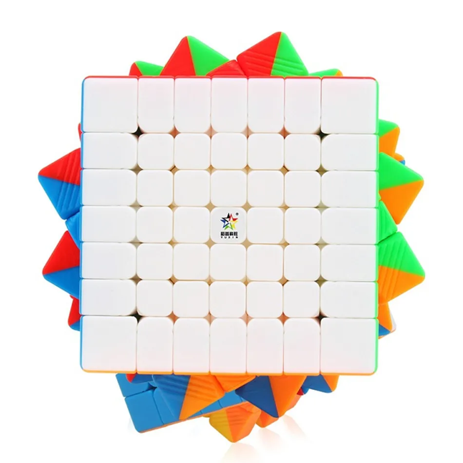 Yuxin Little Magic 7x7 магнитный кубик липкий 7x7x7 волшебный 7 слоев магнитные скоростные