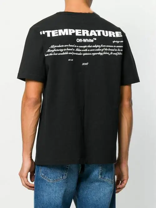Off-White OWF BF картина маслом стрелы для мужчин и женщин унисекс пара влюбленных моделей хлопок Повседневная мода короткий рукав круглый вырез Футболка