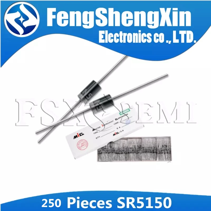 

250pcs SR5150 SB5150 MBR5150 Schottky diode