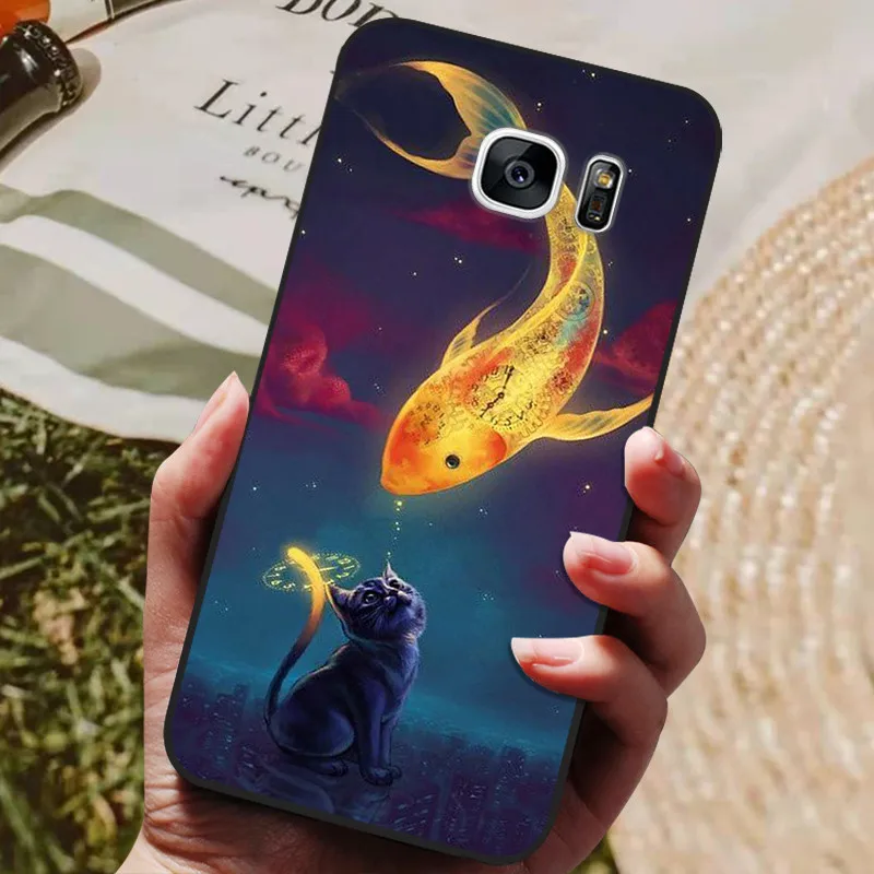 Cute Pattern Silicone TPU Phone Case - Soft Protective Back Cover Bumper