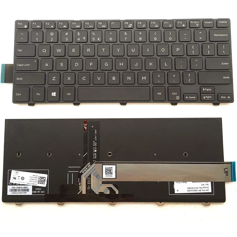 Оригинальная новая английская клавиатура для ноутбука Dell Inspiron 14 3442 3450 5442 5445 5447 5448