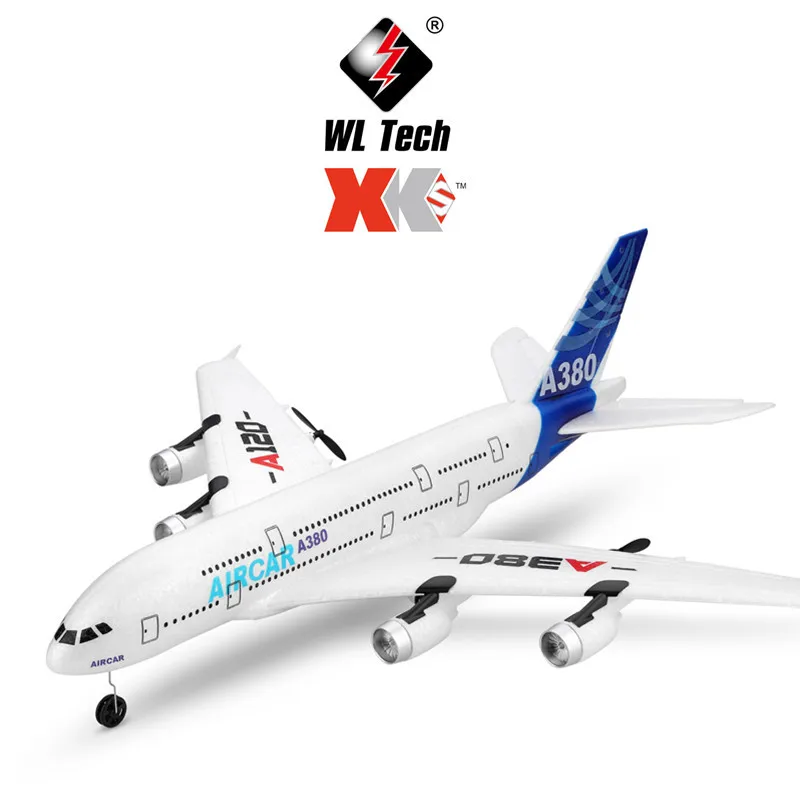 

XK Weili A120 Airbus A380 Three-Channel Push-Back Dual Power Glider Remote Control Model Plane