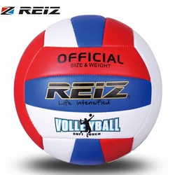 REIZ Professional Soft PU Volleyball Ball Competition Training Competition Ball International Standard Beach Handball Indoor
