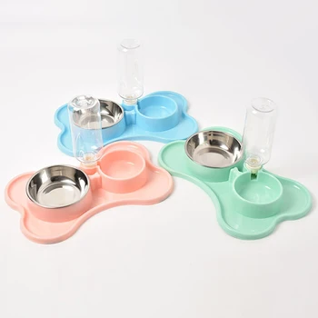 

Automatic Pet Feeder Water Dispenser Cat Dog Drinking Bowl Dogs Feeder Dish Cat Feeding Watering Supplies Pet Drinkers Cat Dog