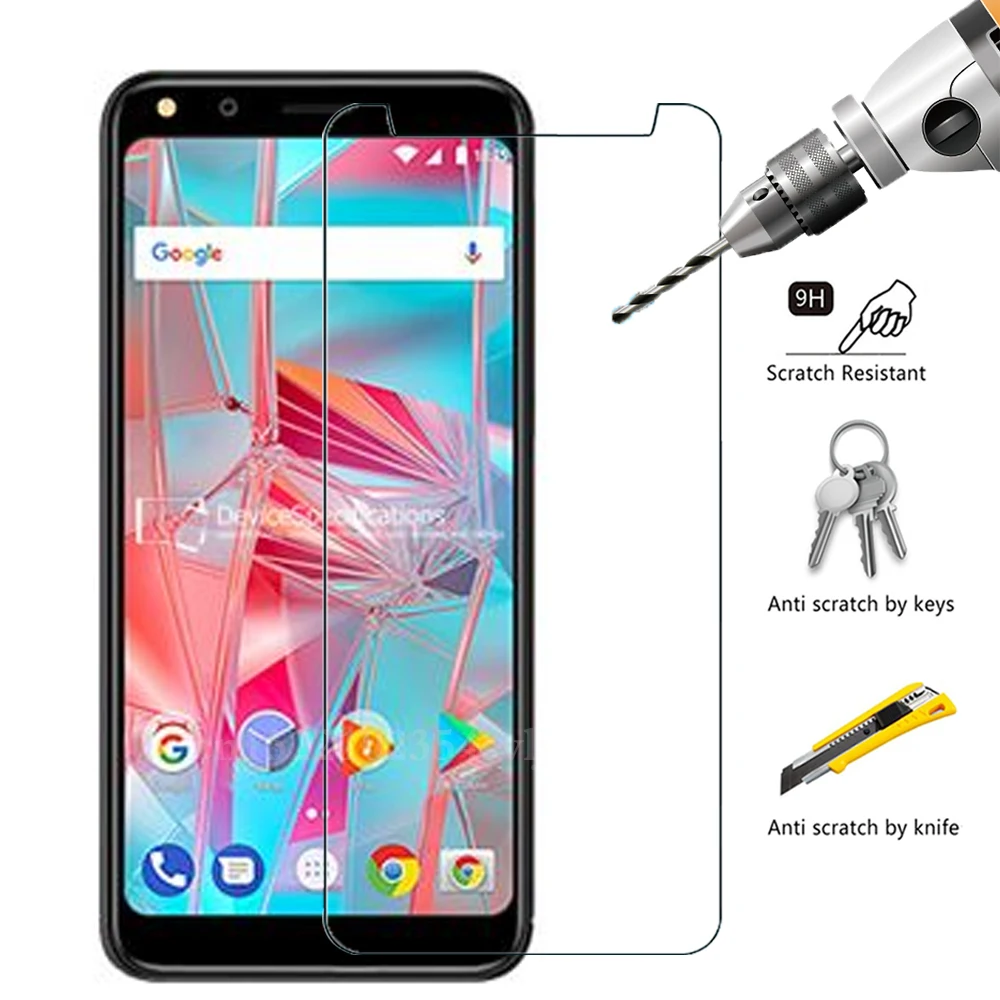 Взрывозащищенное Закаленное Стекло 9H для смартфона BQ 5301 Strike View защитная пленка