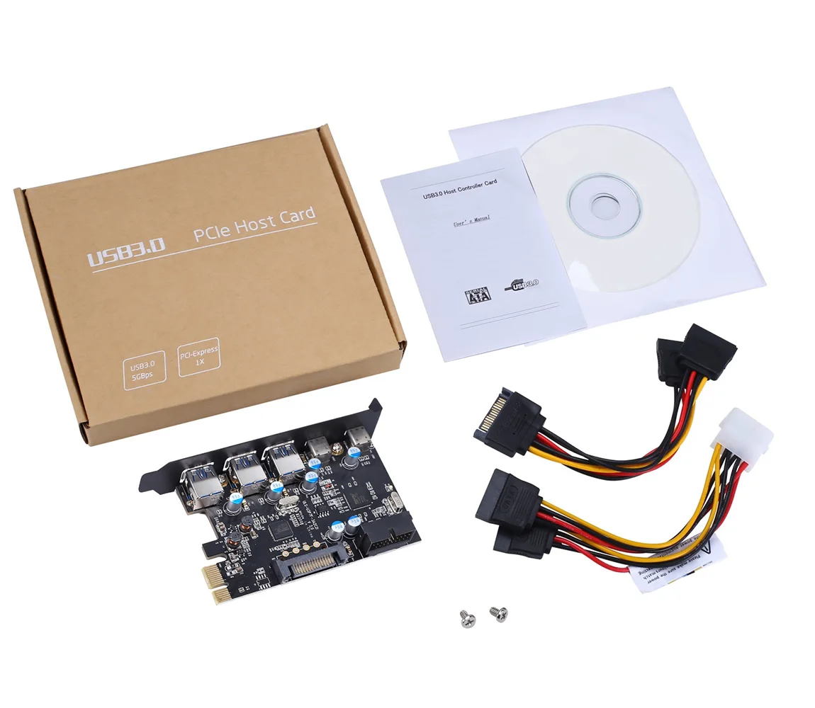 Cartão Usb 3.0 Portas Uls Pci-e tipo c Placa de Expansão tipo a com Conector de 20 Pinos Interno para Janela 10 xp Vista Cartões para acréscimos - Imagem 6