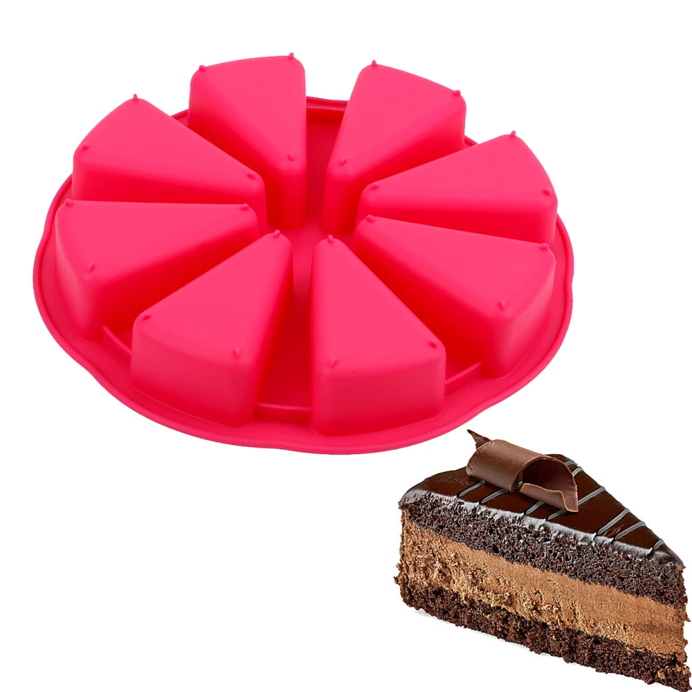 DIY выпечки Кондитерские инструменты формы для торта 8 полости Scone сковородки 3D силиконовые формы для торта жаропрочная посуда для пиццы кексы и желе