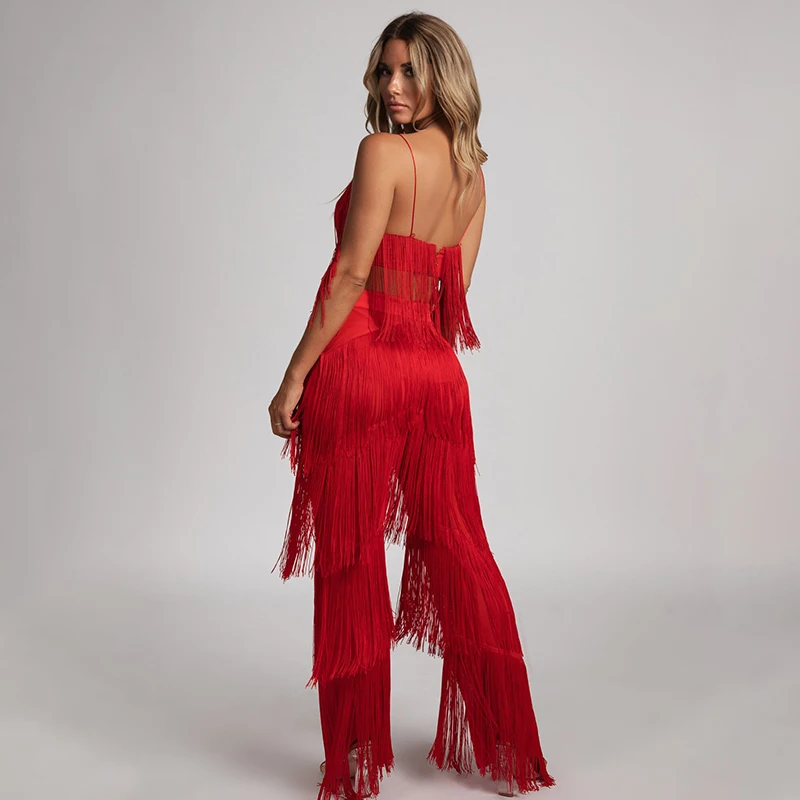 Fashion Sexy Nightclub Tassels Outfit 