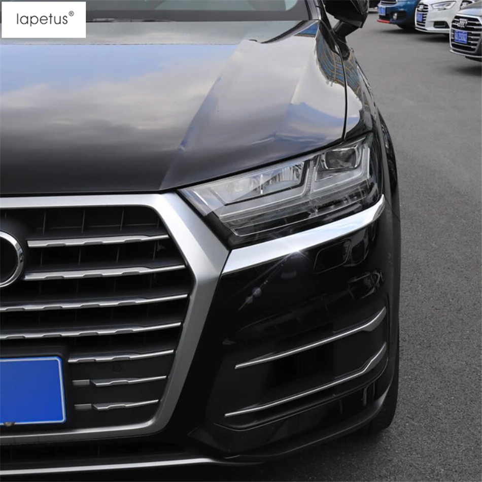 Аксессуары Lapetus, подходят для Audi Q7-, передняя фара, фары для век, брови, Декоративная полоса, накладка, комплект, отделка