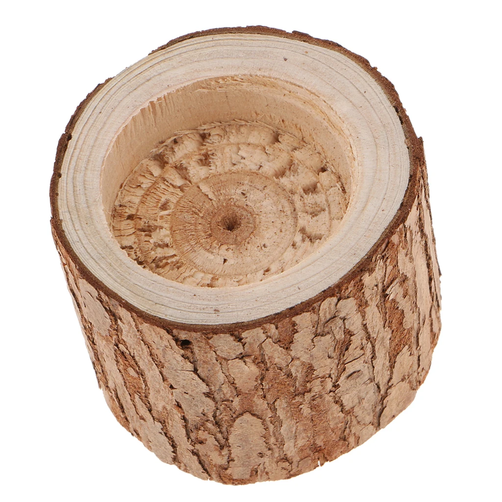 MagiDeal Candle Tealight Holder Tree Stump Candle Holder Candleholder Tealight Holder for Wedding-5cm Table Centerpiece 