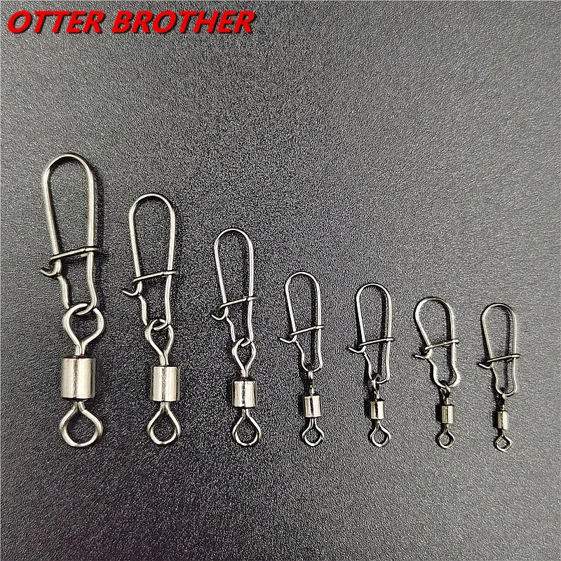 50-Pack Stainless Steel Bearing Rolling Swivel Connectors