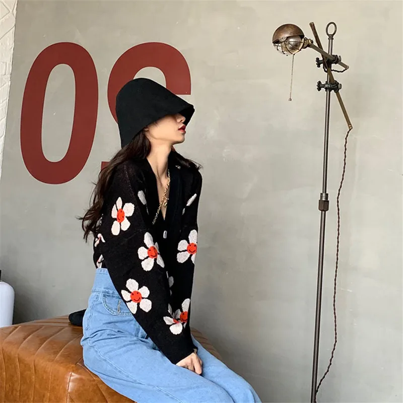 

Woman Sweaters 2020 INS Base Cardigan Knitted Sweaters Short Knitwear Mujer Suéteres Kobieta Swetry Pull Femme женские свиеѬа