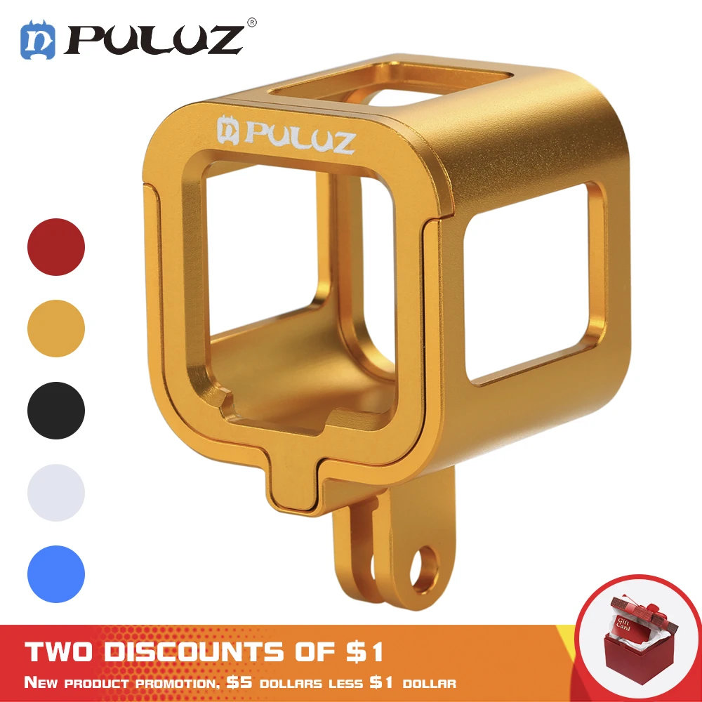 

PULUZ For Go Pro Accessories Housing Shell Aluminum Alloy Protective Cage with Insurance Frame for GoPro HERO4 HERO 4 Session