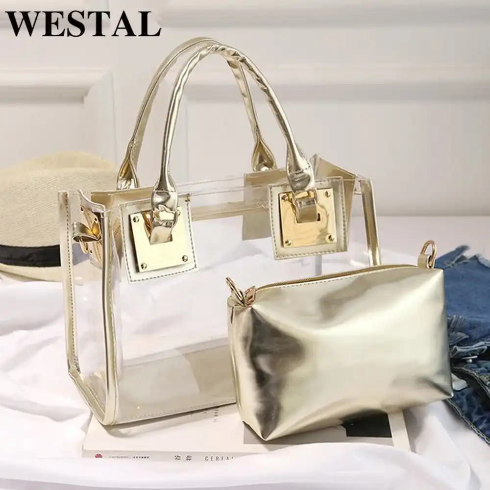 Westal Pvc Fashion Designer Totes For Women Shoulder Bag For Girl Luxury Clear Jelly Clutch Purse Transparent Handbags 718 Aliexpress