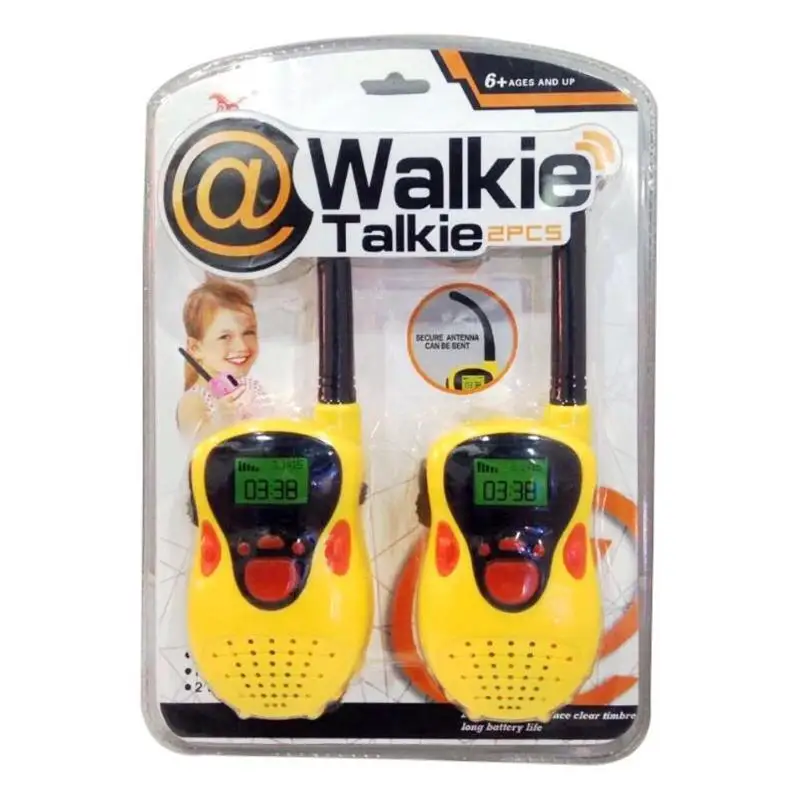 

2pcs 80-100m Children Walkie Talkies Toy Handheld Electronic Radio Education Chiristmas Gift Walkie Talkies For Boys and Girls