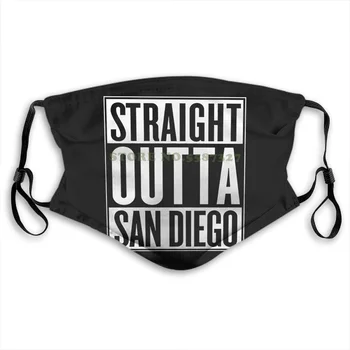 

Face Mask Straight Outta San Diego , Ca City Movie Gift Ideas Anti Dust With Filter For Men For Women Kids Girl Boy Teens Masks
