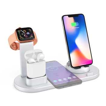 

4 In 1 Upgrade Wireless Phone Charging Base Bluetooth Headset Charger Watch Charging Multi-function Wireless Charging Bracket