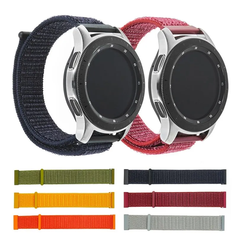 

22mm Smart Watch for Huami GTR/Samsung Galaxy Watch Screen Protector Bracelet Suitable Active Nylon Loopback Strap