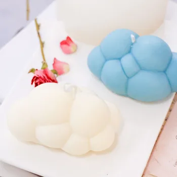 

3D Cloud Shape Aromatherapy Candle Molds Creative Plaster Silicone Mold Handmade Candle Soap Mould
